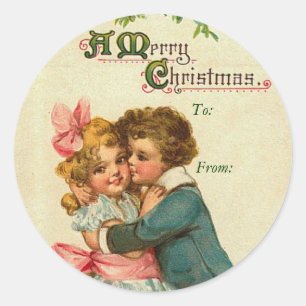 Etiquetas conocidas del navidad del vintage
