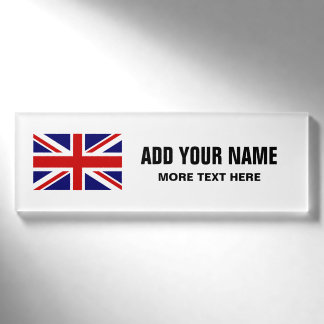 Etiquetas conocidas personalizadas bandera
