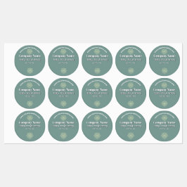 Etiquetas Consultor de Bienestar de la Atención Zen Lotus Ve