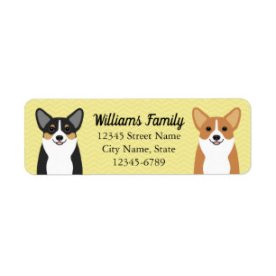 Etiquetas Corgi Return Address