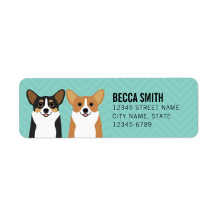 Etiquetas Corgi Return Address