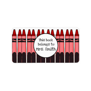 Etiquetas Crayon personalizadas