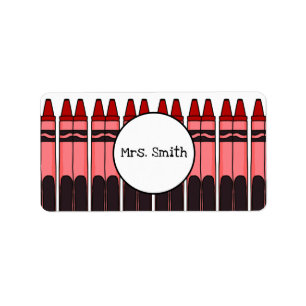 Etiquetas Crayon personalizadas