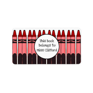 Etiquetas Crayon personalizadas