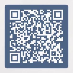Etiquetas Crea un código QR impermeable Azul marino desvan