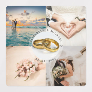 Etiquetas Crear su propio Collage de fotos Boda de recién ca