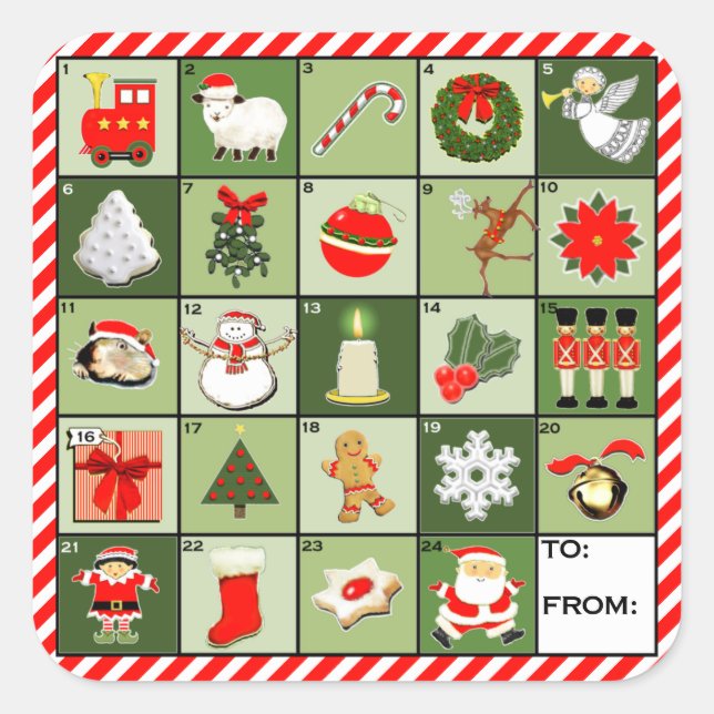 Etiquetas Creativas de Navidad (Anverso)