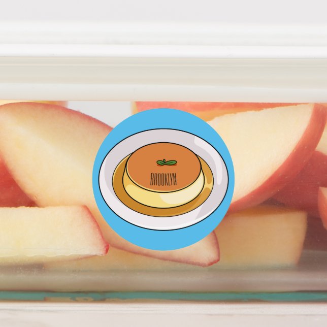 Etiquetas Creme caramel personalizado ilustracion (Fijada)