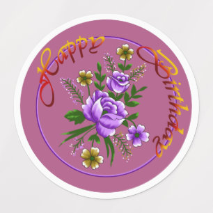 Etiquetas cumpleaños feliz