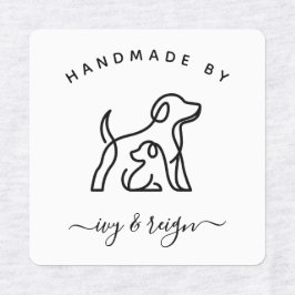 Etiquetas Custom Iron on Label for crafter with pet icon