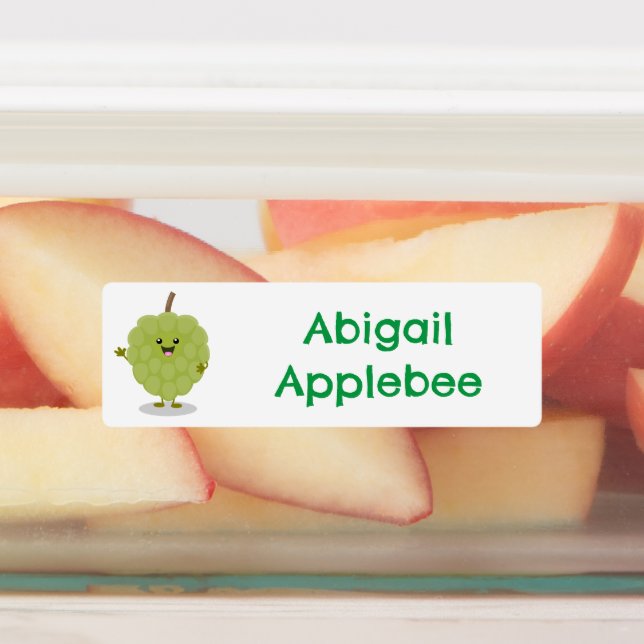 Etiquetas Cute cretino cherimoya personalizado personalizado (Fijada)