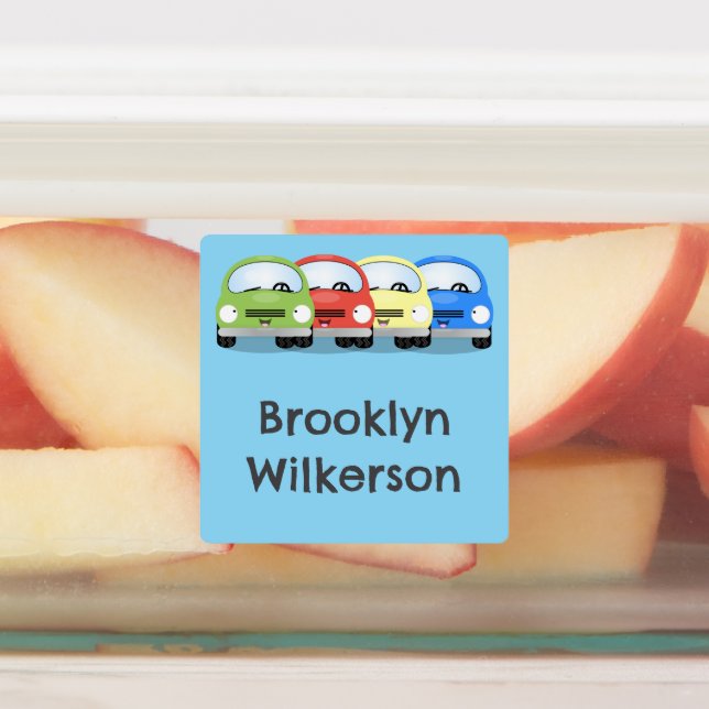 Etiquetas Cute kawaii coches personalizado personalizado (Fijada)