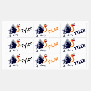 Etiquetas Cute Personalizado Ostrich