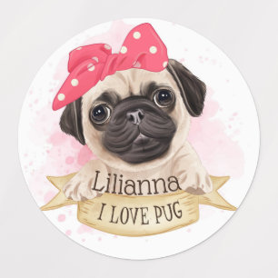 Etiquetas Cute Pugs