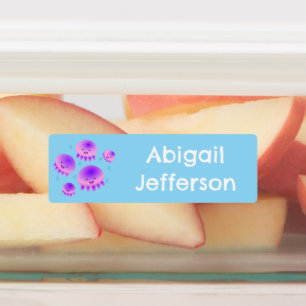 Etiquetas Cute rosa morado medusa kawaii personalizado