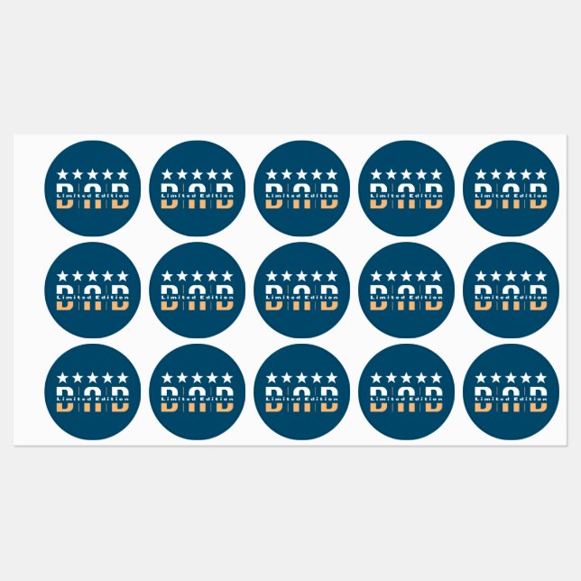 Etiquetas Dad Limited Edition (Hoja)