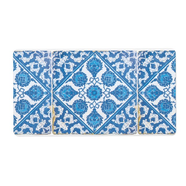Etiquetas de Aciano Delft Blanco Azul (Frente)