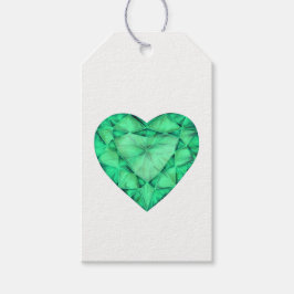 Etiquetas de acuarela de piedras de corazón de joy