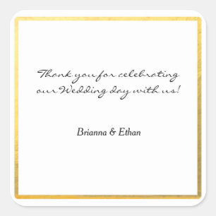 Etiquetas de adhesivos de papel de aluminio dorado