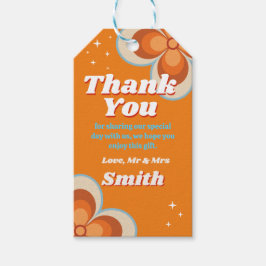 Etiquetas de agradecimiento Boda Retro Vintage Nar