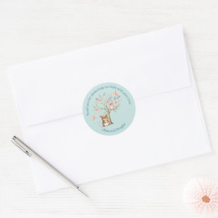 Etiquetas de agradecimiento para Baby Shower de An