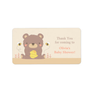 Etiquetas de agradecimiento para baby shower del o