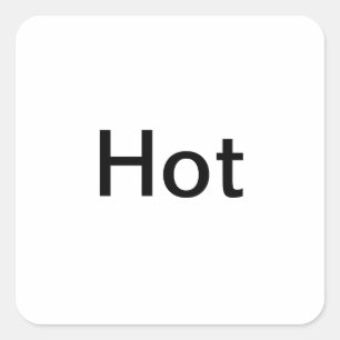 Etiquetas de ajuste de temperatura "caliente"/