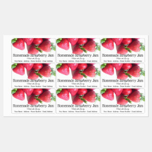 Etiquetas de alimentos - Grupo de fresas