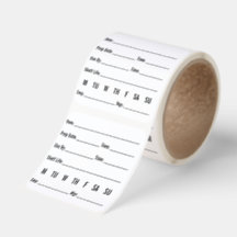 Etiquetas de Almacenamiento Rotativo de Alimentos 