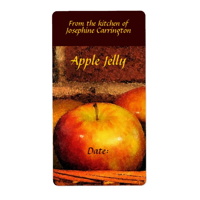 Etiquetas de Apple Jelly (Frente)