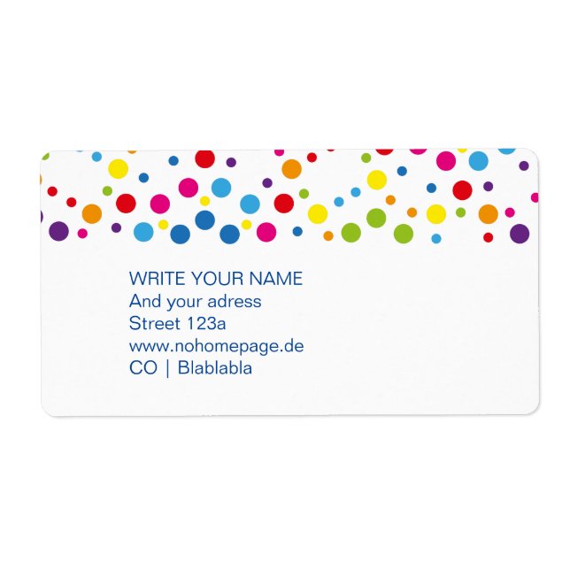 Etiquetas de Arcoíris (Frente)