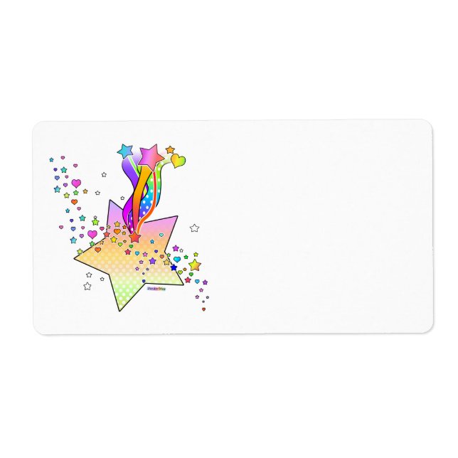 ETIQUETAS DE AVERY - ARTE POP ESTRELLA (Frente)