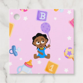 Etiquetas de Baby Shower de Akili y yo