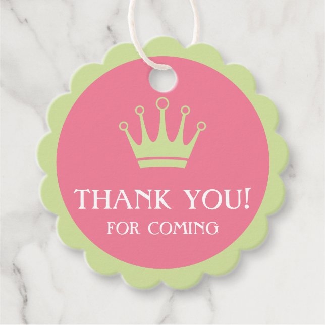 Etiquetas de Baby Shower verde rosa (Anverso)