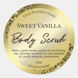 Etiquetas De Basura De Lujo Y Glam Gold