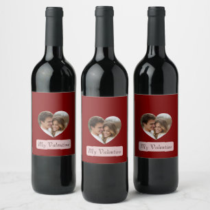 Etiquetas de Bebidas de Amor con Foto de Pareja Pe