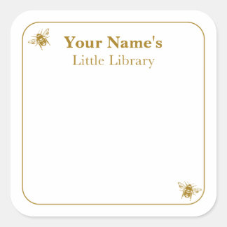 Etiquetas de Biblioteca de Abejas Tarjeta de Felic