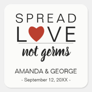 Etiquetas de boda de mano Sanitizador Personalizad