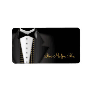 Etiquetas de boda de Tuxedo