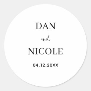 Etiquetas de boda personalizadas para sobres con f