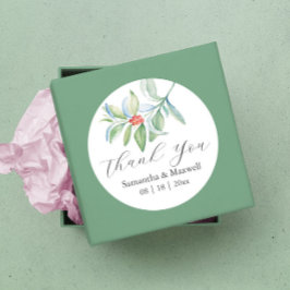 Etiquetas de bodas gracias Navidades simples