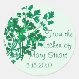 Etiquetas de bonito decoradas con Parsley