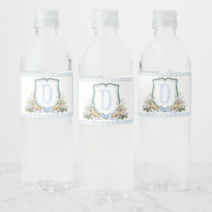 Etiquetas de botella de agua Blue Pelican Baby Sho