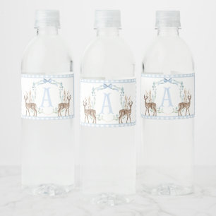 Etiquetas de botella de agua de Baby Shower de Blu