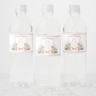 Etiquetas de botella de agua de Baby Shower para p