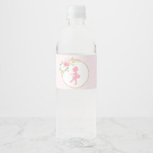 Etiquetas de botella de agua de cumpleaños de bail