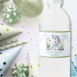 Etiquetas de Botella de Agua de Shy Guy