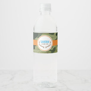 Etiquetas de botella de agua Deer Antler