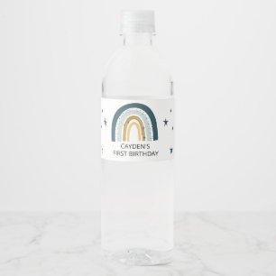 Etiquetas de botella de agua del partido de nacimi