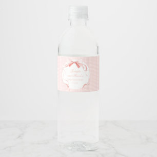 Etiquetas de botella de agua para baby shower con